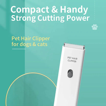 Cordless Waterproof Cat & Dog Hair Trimmer