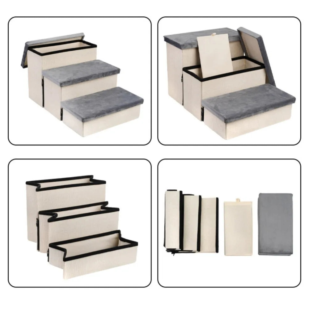 Dog Stairs With Storage Box