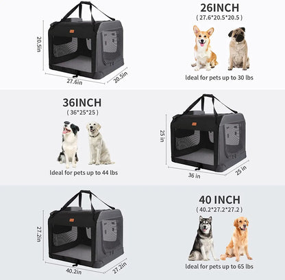 Collapsible Safety Zippers Pet Carrier Bag