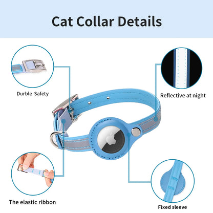 Reflective Stripes Pet AirTag Collar