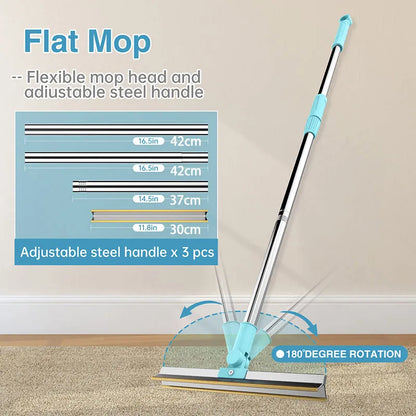 Telescopic Metal Edge Pet Hair Removal Rake