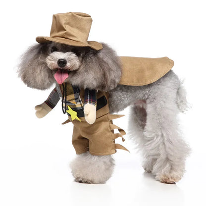 Funny Cowboy Dog Costume