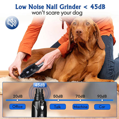 LED 2-Speed Touch-Switch Dog Nail Grinder