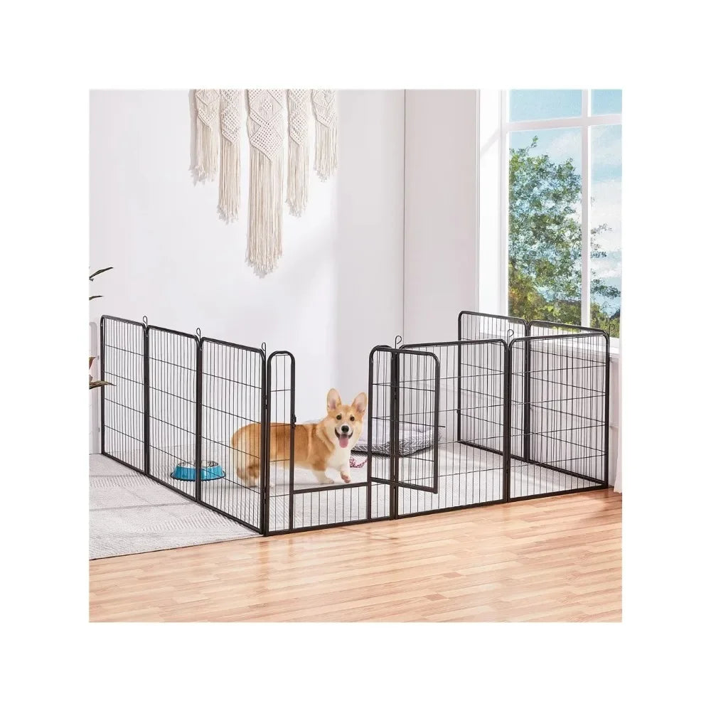 8 Panels Steel Dog Playpen