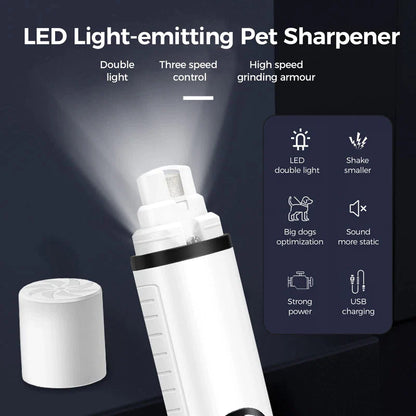 LED Lighting 3-Speed Dog Nail Grinder