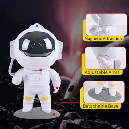 Galaxy Astronaut Star Projector LED Night Light