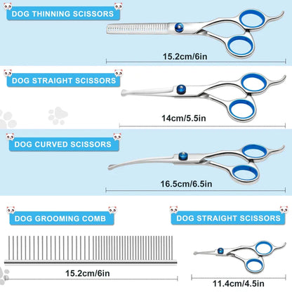 6 In 1 Heavy Duty Stainless Steel Dog Scissors