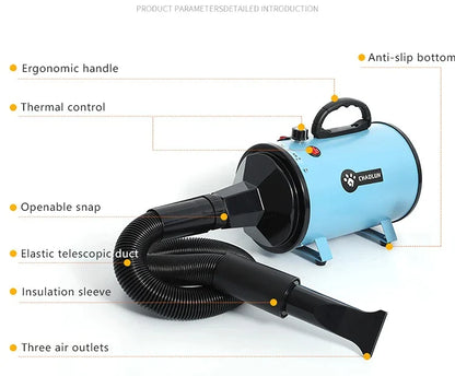 2000W Heating Adjustable Dog Hair Dryer