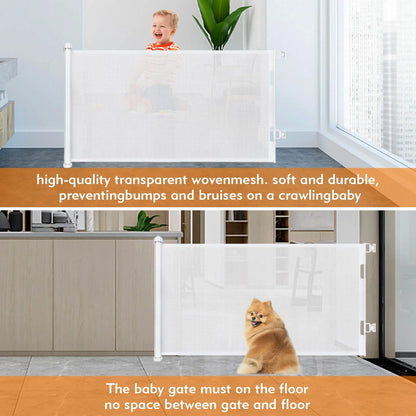 Safety Mesh Retractable Dog Gate