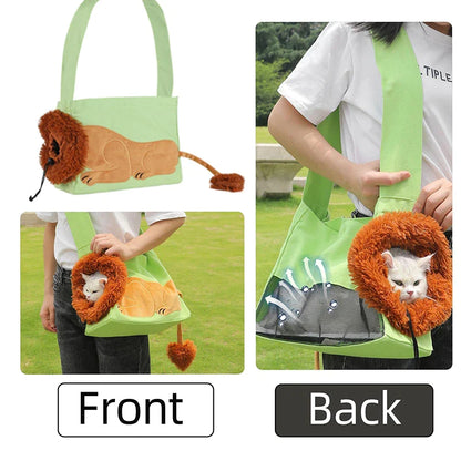 Lion Shaped Cat Carrier Bag