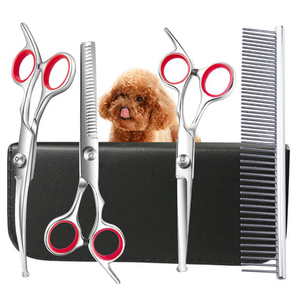 4CR Titanium Coated Dog Scissors Kit