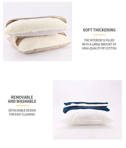 Luxury Plush Dogs Winter Warm Bed