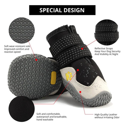 Rugged Anti-Slip Dog Shoes