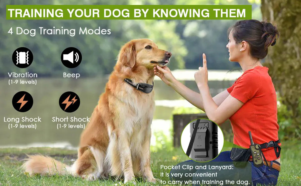 4 Modes Vibration Dog Training Collar