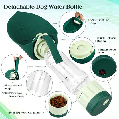 2 In 1 Leakproof Dog Water Bottles