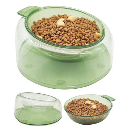 2 In 1 Non-Skidding Tilted Pet Bowl