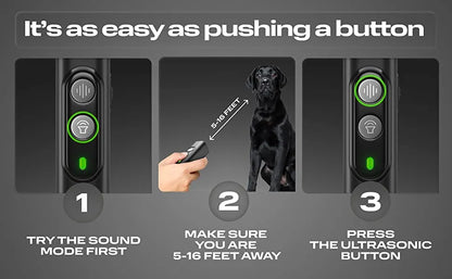 USB Rechargeable Ultrasonic Pet Dog Repeller