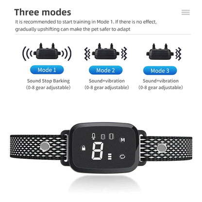 Double Vibration Anti Bark Dog Collar