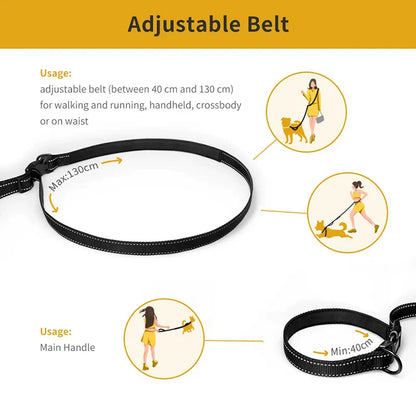 6 In 1 Adjustable Hands Free Dog Leash