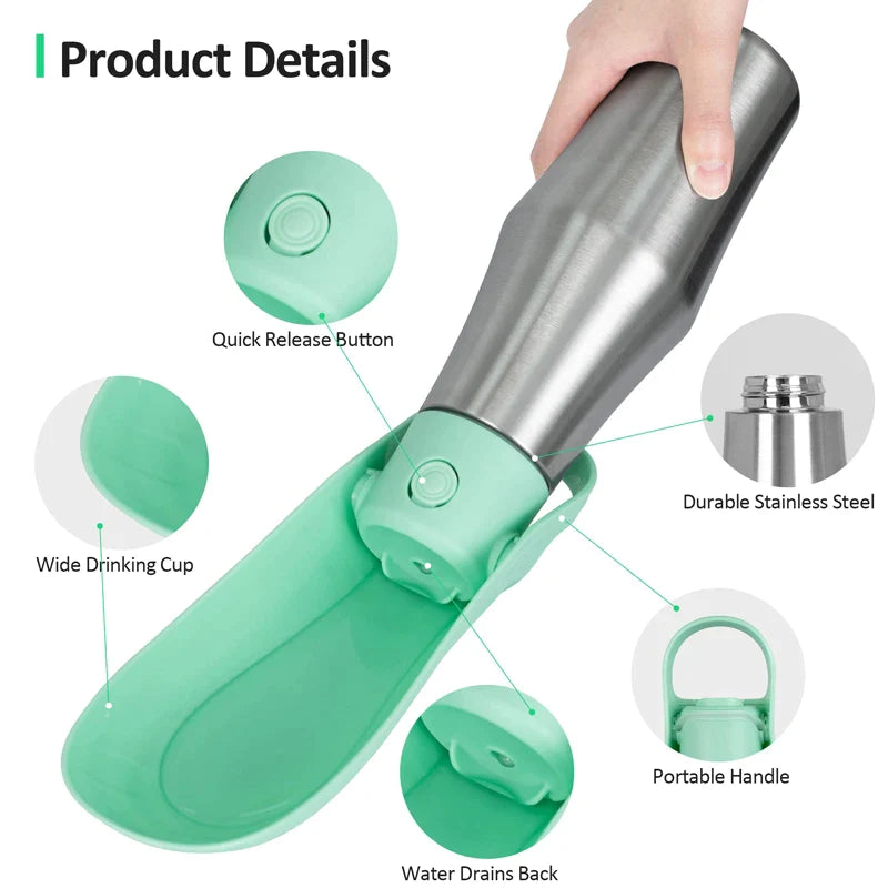 750ml Portable Dog Water Bottle