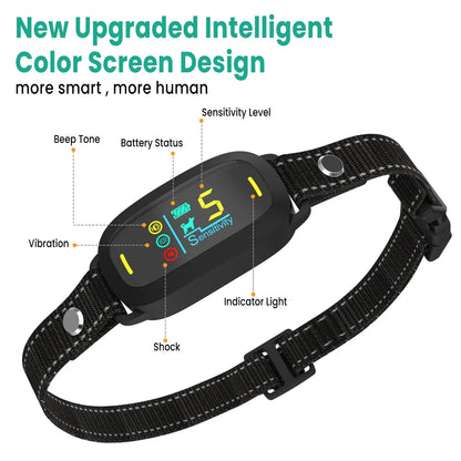 Reflective Nylon Strap Anti Bark Dog Collar