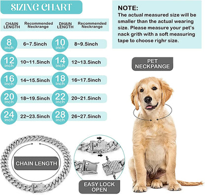 Luxury Cat Rhinestone Chain Collars