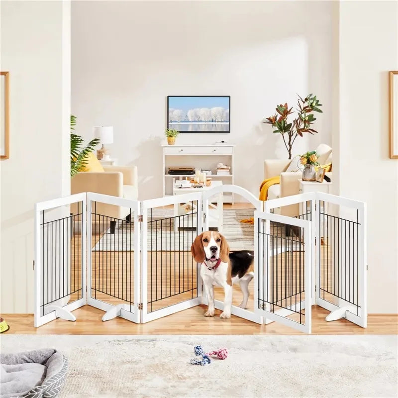 MDF & Metal 34″ Height Foldable Pet Gate