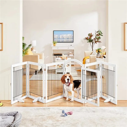 MDF & Metal 34″ Height Foldable Pet Gate