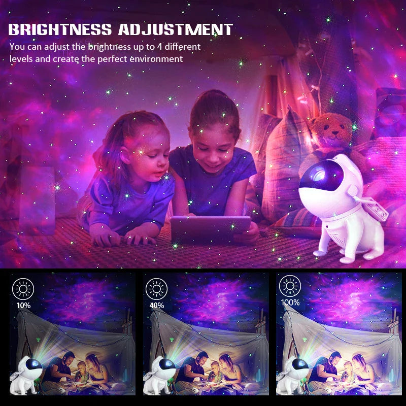 Astronaut Dog Night Light Galaxy Projector