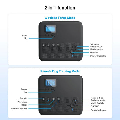 2 In 1 Wireless Perimeter Dog Containment System