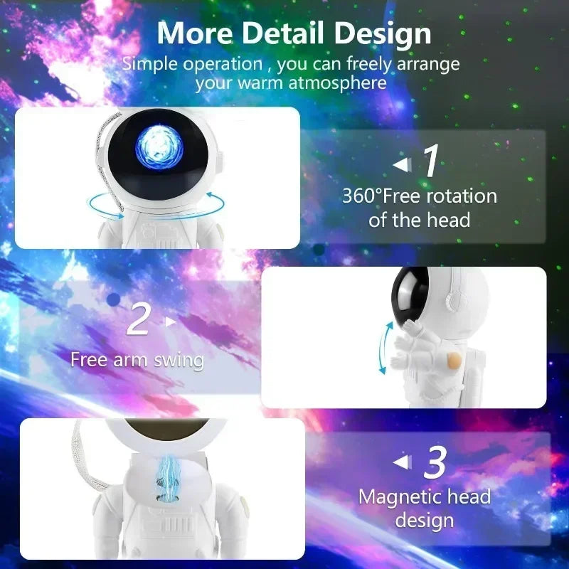 Astronaut Star Nebula Galaxy Projector