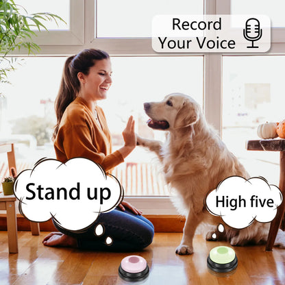 4Pcs Dog Talking Button With LED Light