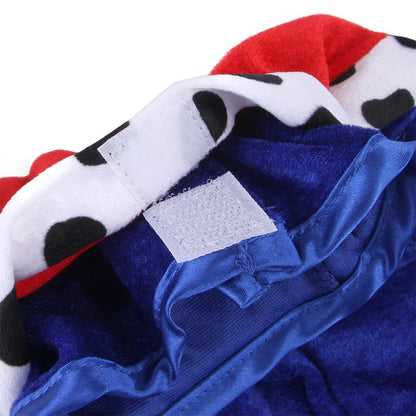Funny Dog King Cloak Costume