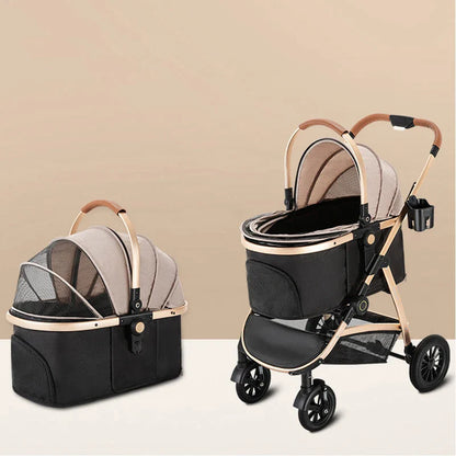Four Wheeled Luxury Pet Stroller