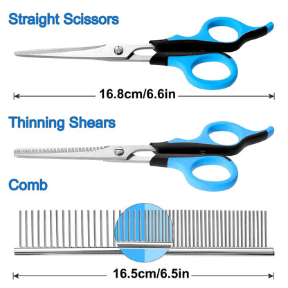 Professional Pet Grooming Scissors Set