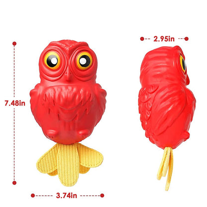 Indestructible Squeaky Owl Dog Toys