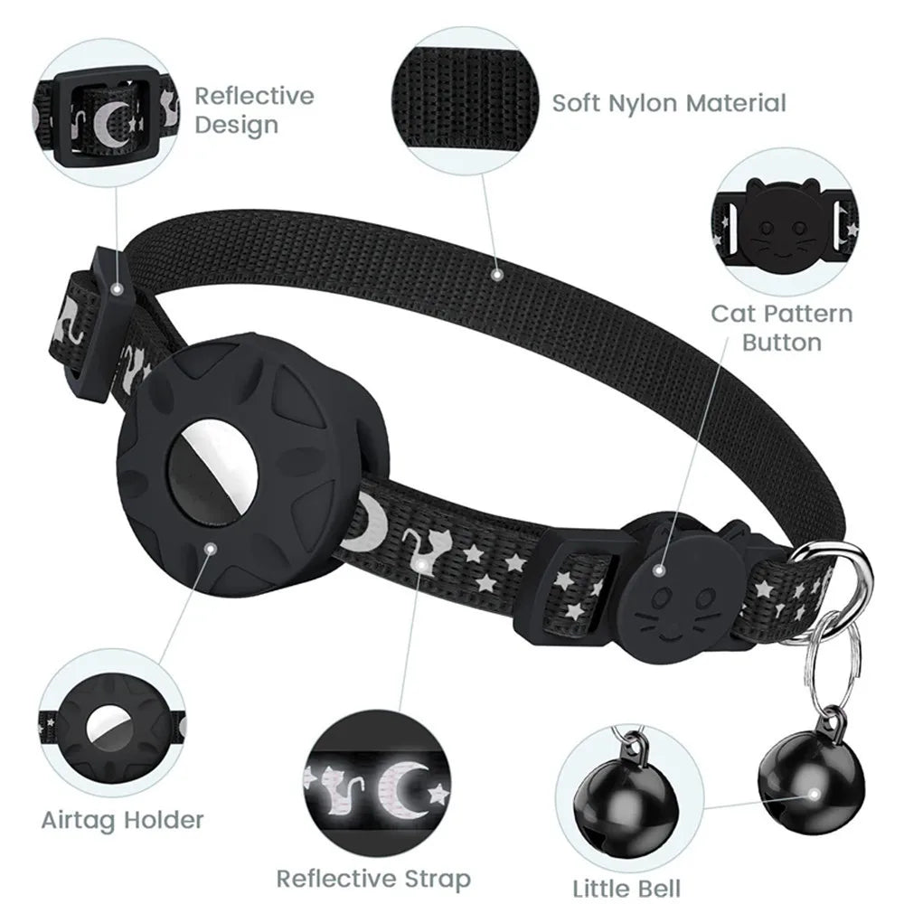 Safety Buckle Pet AirTag Collar