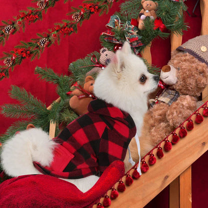 Classic Plaid Dog Hoodies