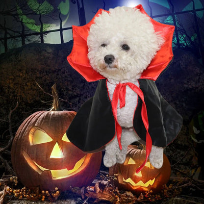 Dog Halloween Vampire Cloak Costume