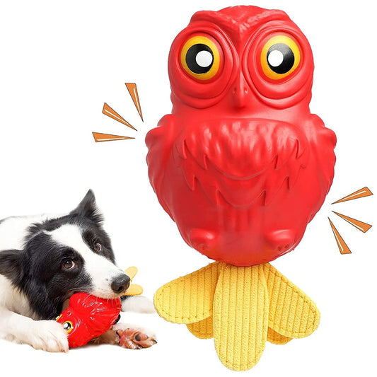 Indestructible Squeaky Owl Dog Toys