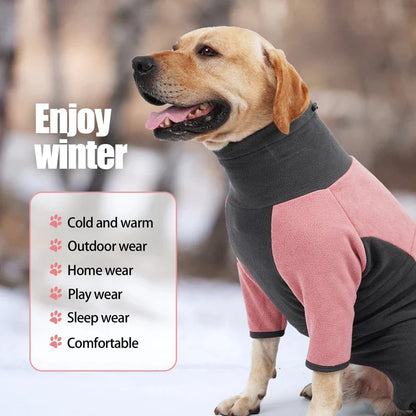 Turtleneck Adjustable Buckle Dog Jacket