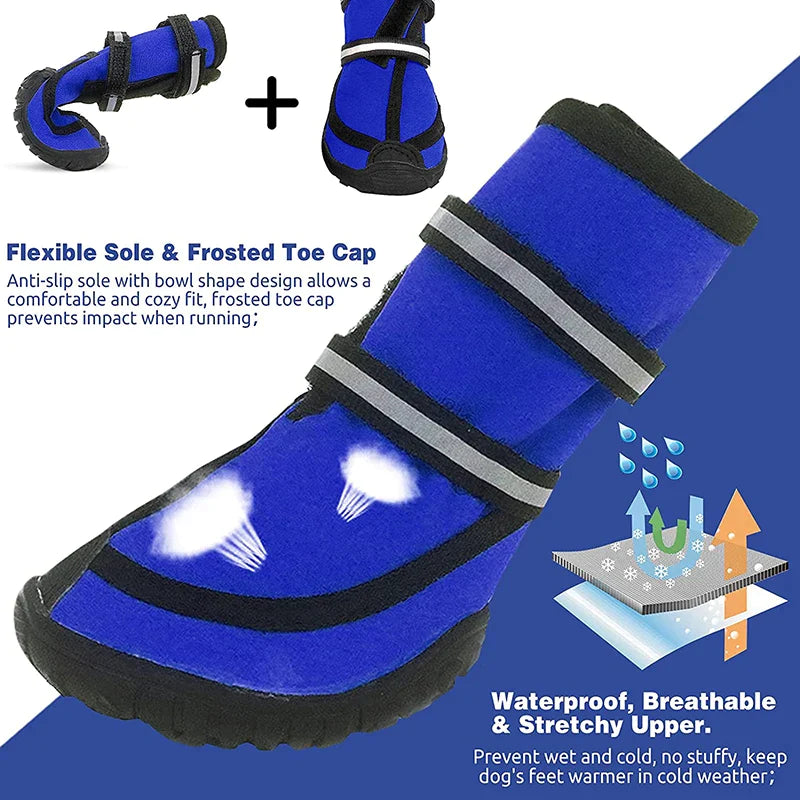 Four-side Stretch Fabric Dog Shoes