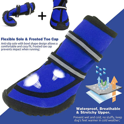 Four-side Stretch Fabric Dog Shoes