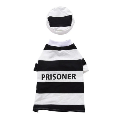 Funny Halloween Prisoner Dog Costume