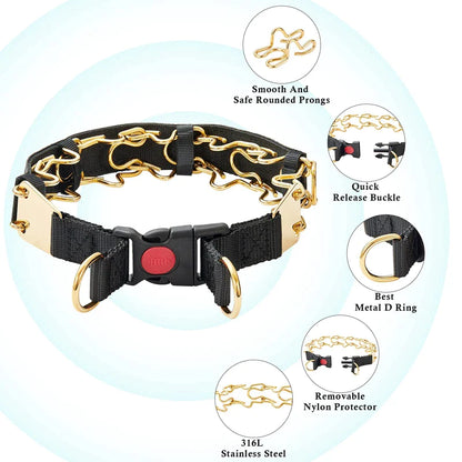 Heavy Duty Chain Dog Prong Collars