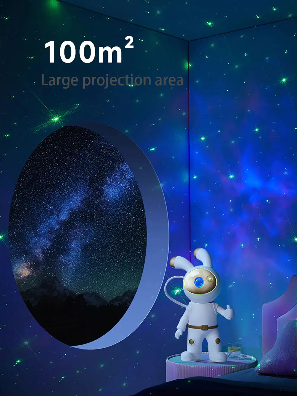 Space Rabbit Galaxy Light Projectors