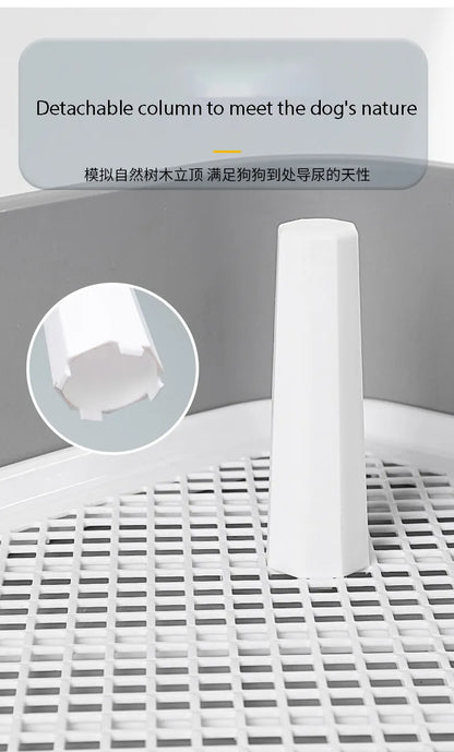 Portable Pet Toilet Pad Tray With Pillar