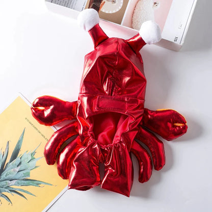 Halloween Cosplay Dog Red Crab Costume