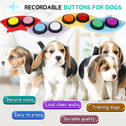 8Pcs Dog Talking Button With EVA Mat