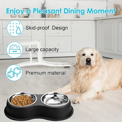 Stainless Steel Dog Bowls Set